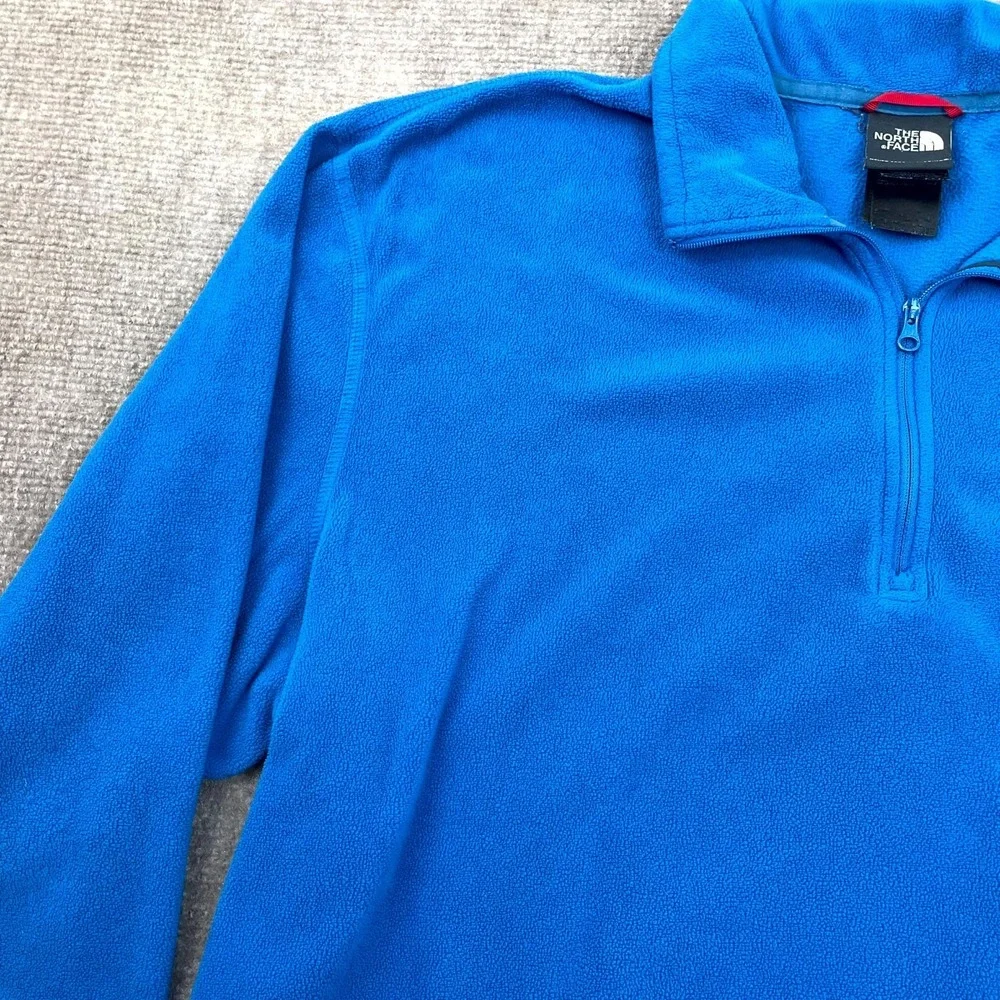 The North Face TKA 100 Glacier 1/4 Zip Sweatshirt Mens XL Blue Fleece Warm‎ Cozy